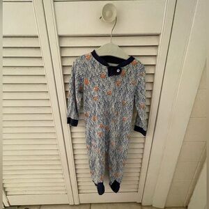 Burt’s bees baby- zip up footed pjs- baby boy 3-6 mo
